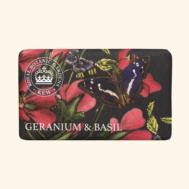 Cosmetics Kew Gardens Geranium &amp; Basil Soap Bar 