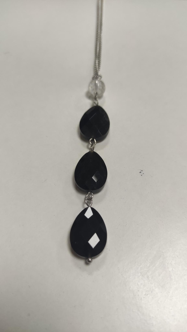 Collier gouttes Onyx 