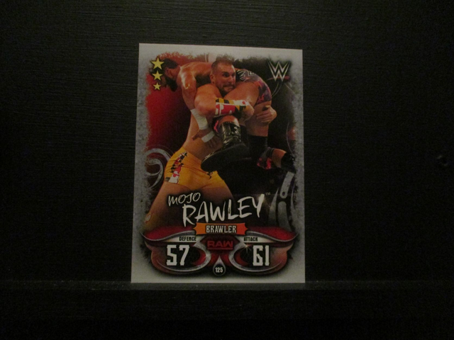 MoJo Rawley - Raw Slam Attax Live Original Trading Card #125