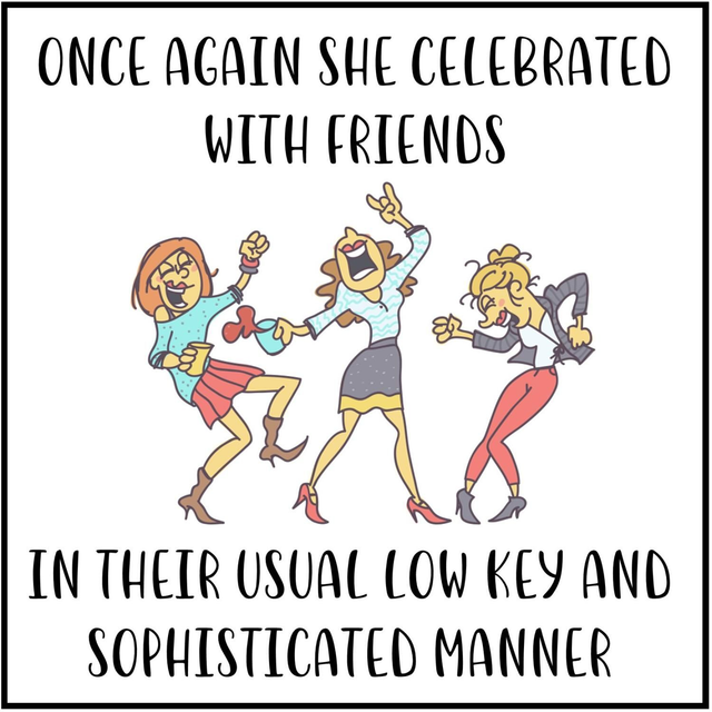 103 - GIGGLE CARD F - CELEBRATED WITH FRIENDS