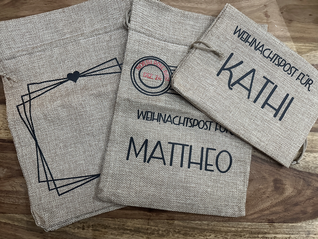 Jutesäckchen Weihnachten