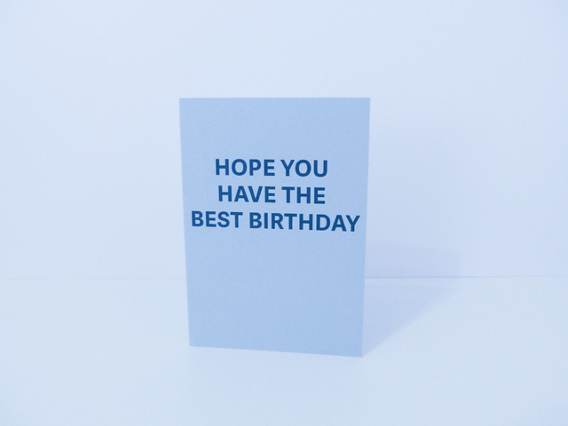 Have the Best Birthday mini greetings card