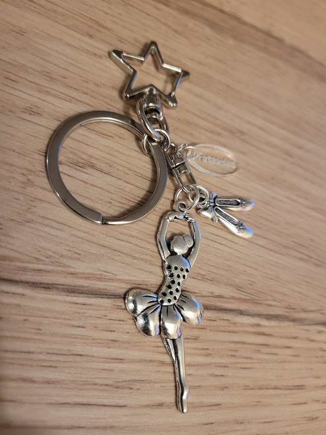 Accroch-clés argenté - Danse