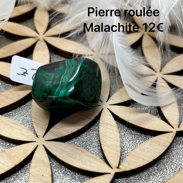 Pierre roulée malachite 