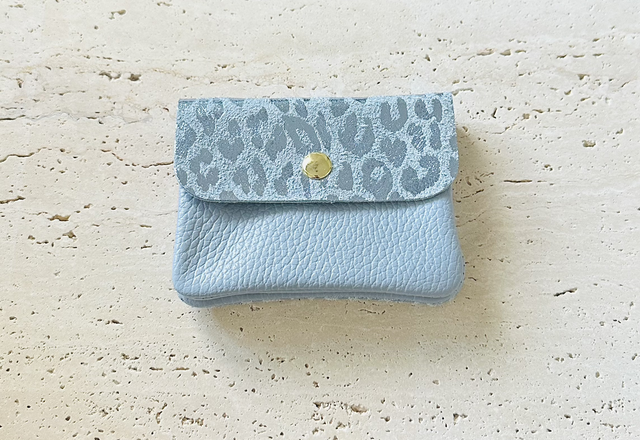 Portemonnee blauw panter