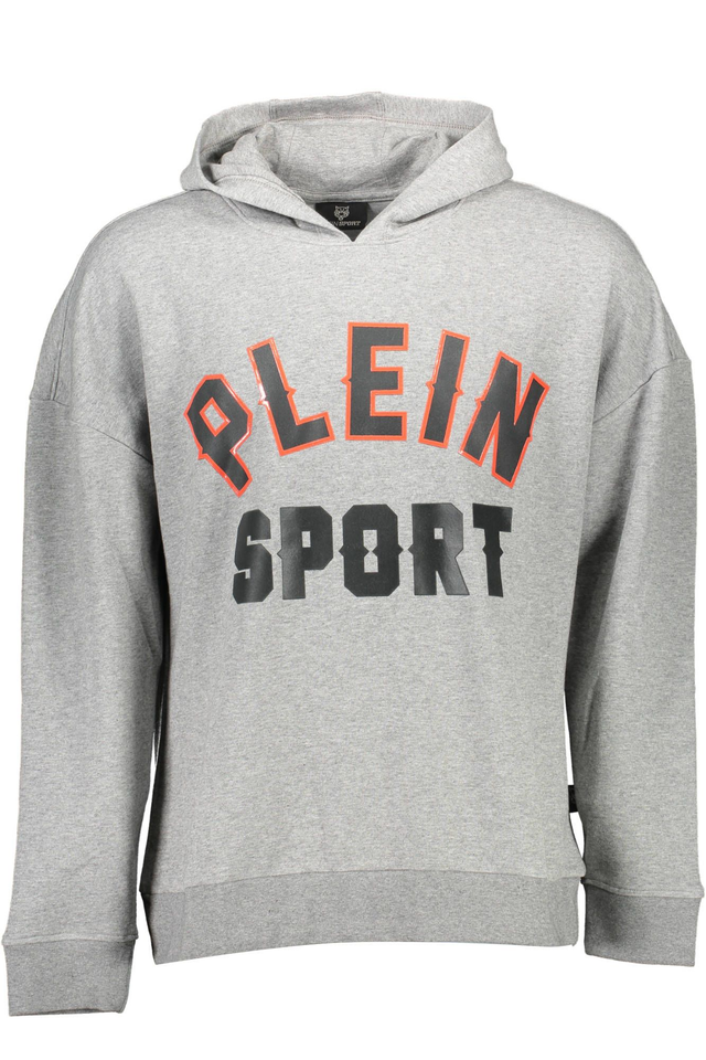 1287PLEIN SPORT FELPA SENZA ZIP UOMO GRIGIO