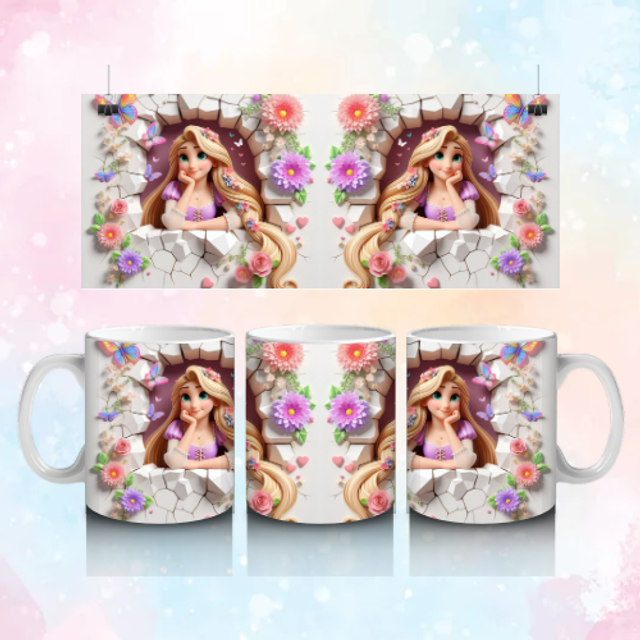 Mug 3D Raiponce