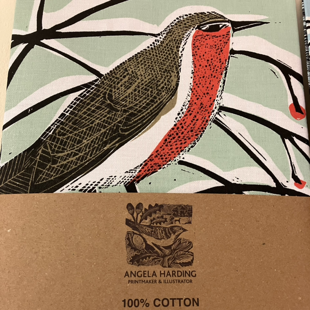 Homeware Angela Harding Tea Towel Robin
