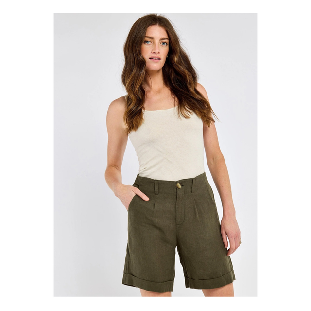 Dubarry Maryland Dames Linnen Shorts - Khaki