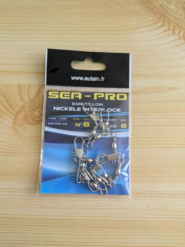 Émerillons Baril Agrafe nickelé 