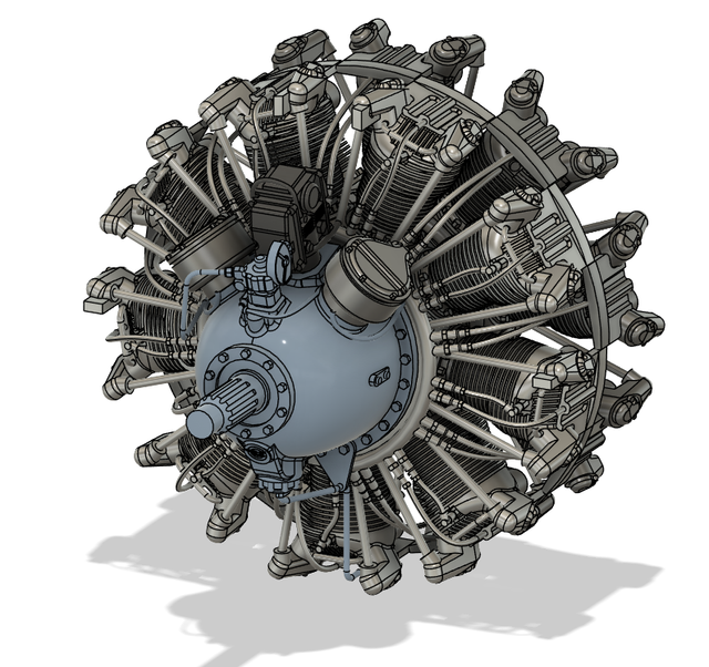 1/48 P-47D Thunderbolt engine for Tamiya