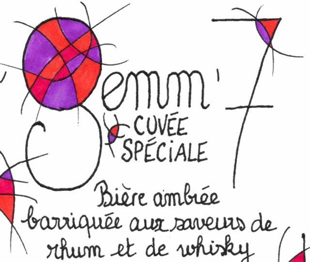 Cuvée Spéciale  : Bière ambrée vieillie en barrique de Rhum et Whisky