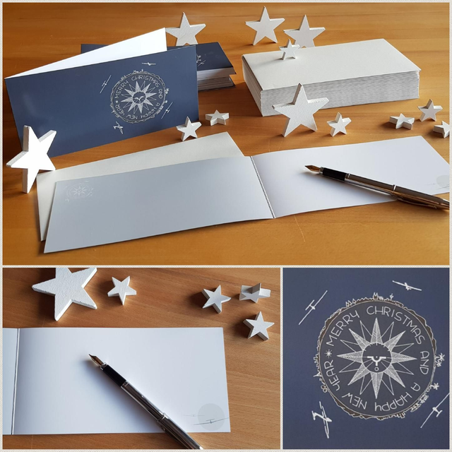 Weihnachtskarte Segelflug "Horizont"
