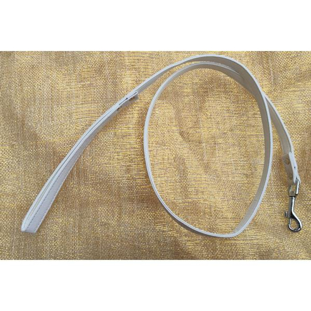 Lijn effen strass wit 125cm