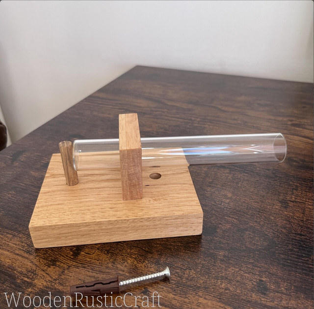 Wall Vase with Glass Test Tube