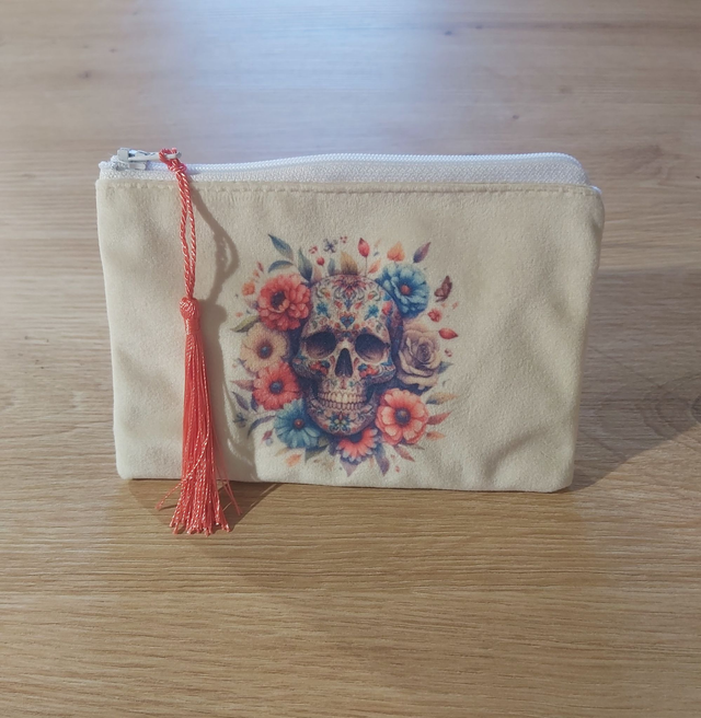 Petite pochette tête de mort