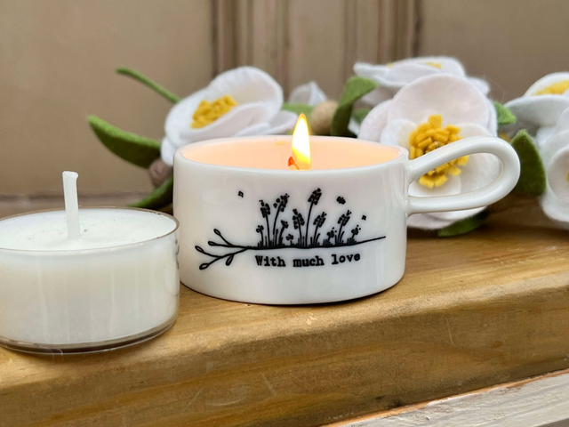 Much Love Handled Tealight Holder