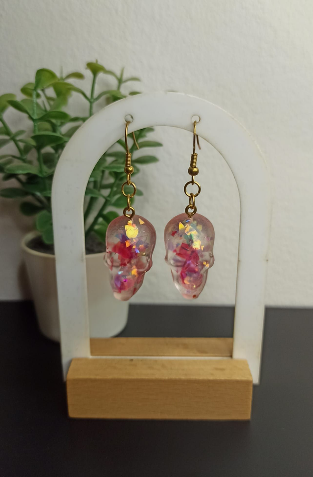 Boucle d&#039;oreille tête de mort (401)