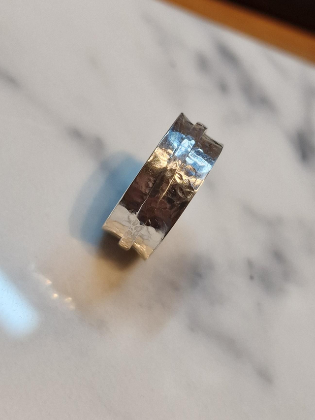 Spinner Fidget ring 925 recycled silver