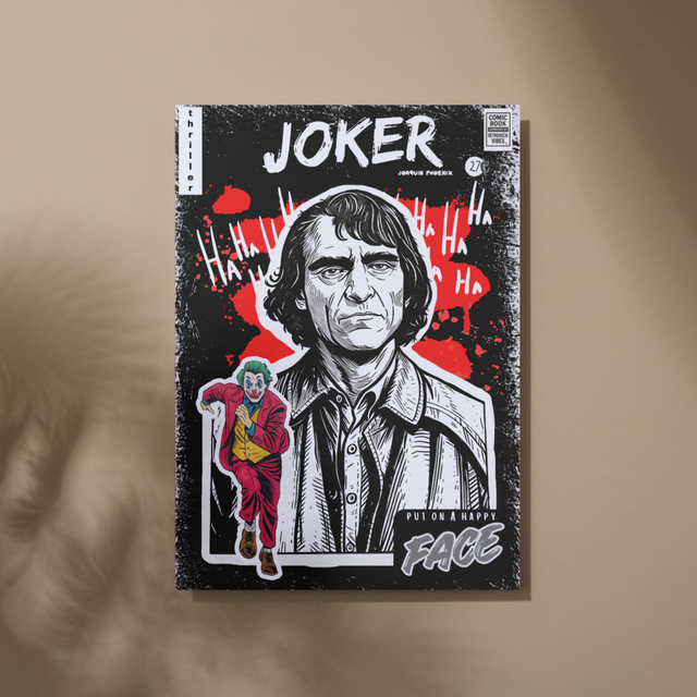 Joker Retro Comic Cover Design