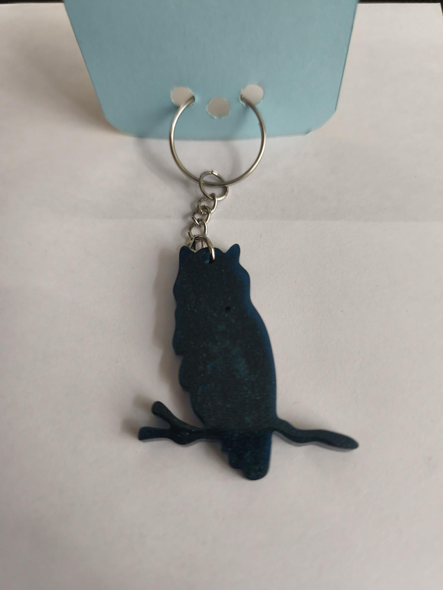 Porte-clé hibou caméléon 