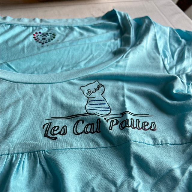 Teeshirt turquoise souple T1