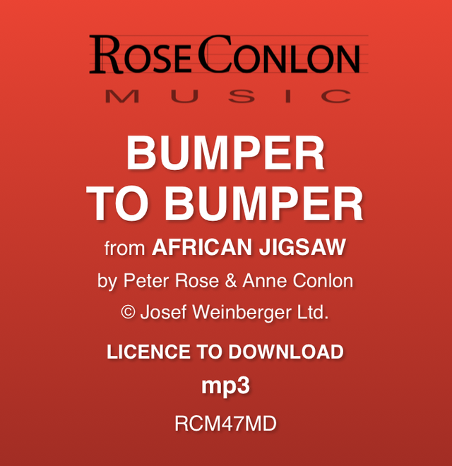 BUMPER TO BUMPER  (from African Jigsaw by Peter Rose &amp; Anne Conlon)