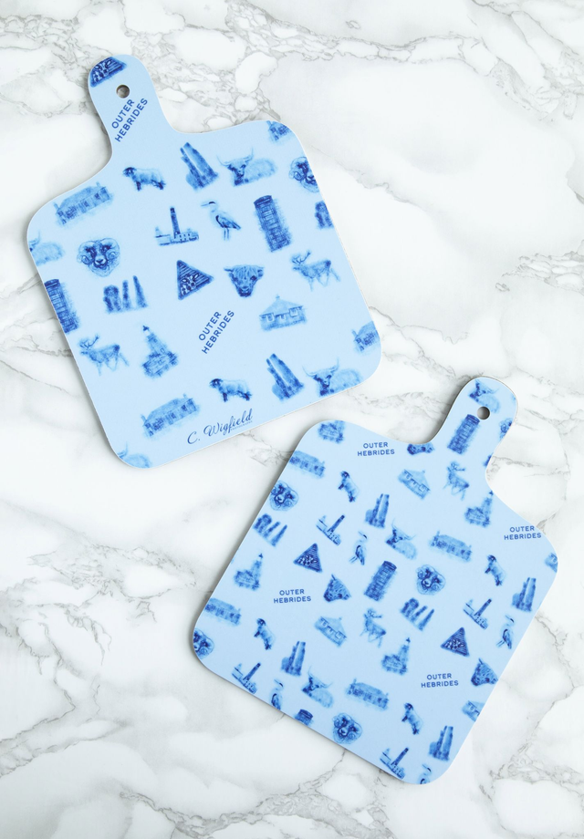 Outer Hebrides Mini Chopping Board - Outer Hebrides Reverse