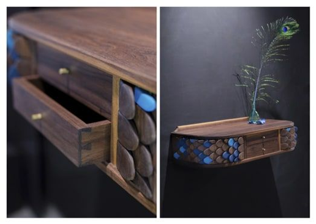 Carte Postale - Bleu Kyaneos - Ebénisterie d&#039;Art