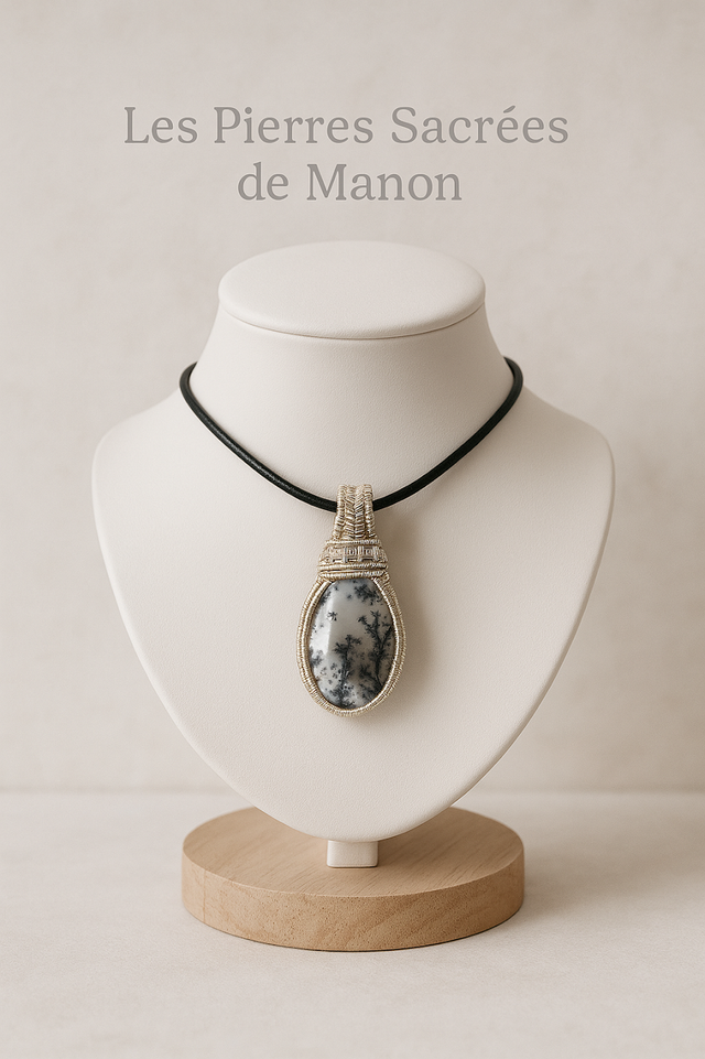 Pendentif Agate Dendritique 