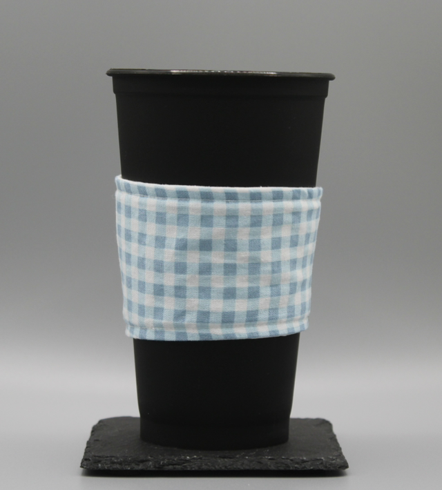 Blue and white checkered