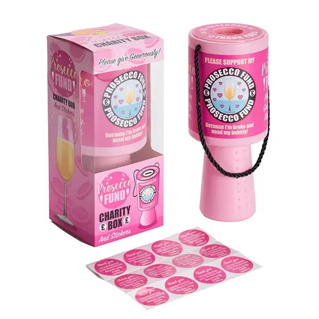 Prosecco fund charity box