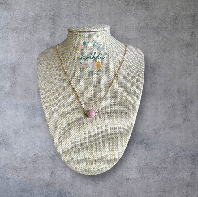 Ras de cou Rhodochrosite – Douceur émotionnelle