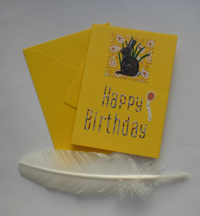 Le lapin d&#039;anniversaire