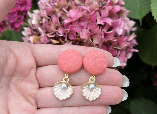 Mini Sidonie corail coquillage nacré