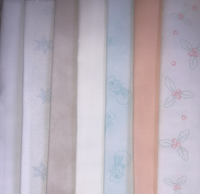 7 piece bundle of 32ct Evenweave Fabric