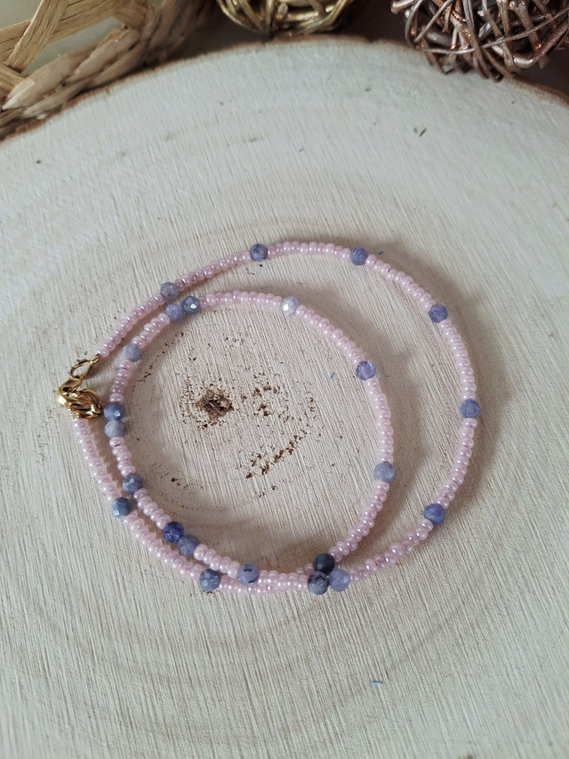 Collier Rose délicat 