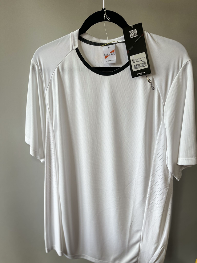 HEAD - Perf Crew Shirt - White - Large