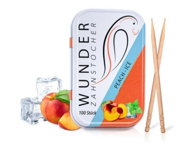 Wunder Zahnstocher Mit Geschmack - Metalldose Pfirsich Ice