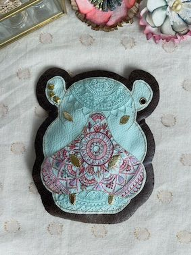 Patch à coudre hippopotame