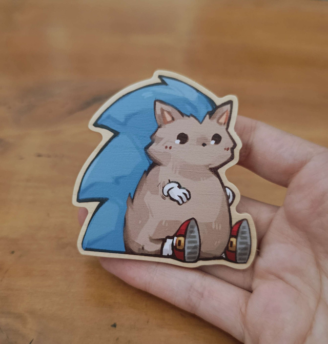 Not Sonic wooden Pin 