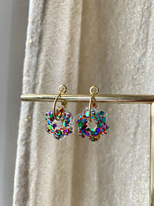 Créoles fleurs 2.0 - pride