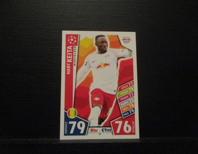 Naby Keita - UEFA Champions League Match Attax 2017/18 Original Trading Card #82