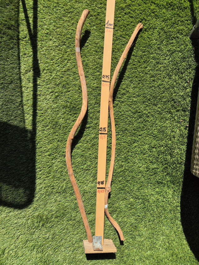 Branche de bois brun déco 1m