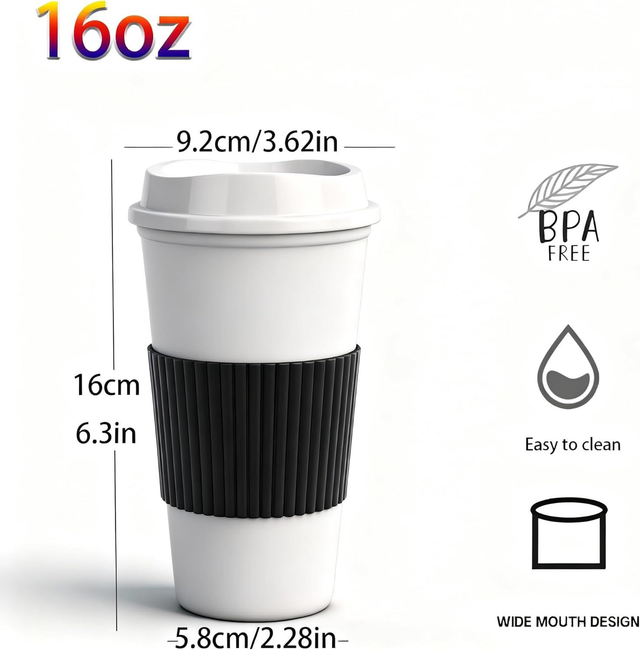 Reusable Hot Drink Cup With Lid