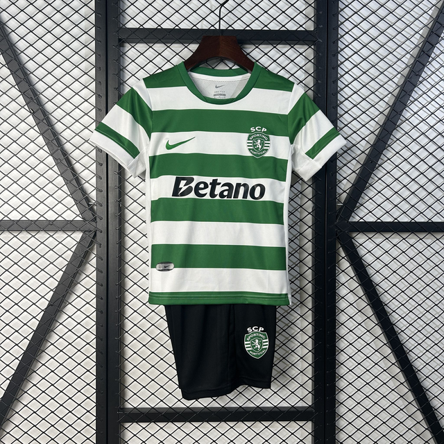 Conjunto camiseta + pantalón NIÑOS 1ª Sporting de Lisboa 25-26
