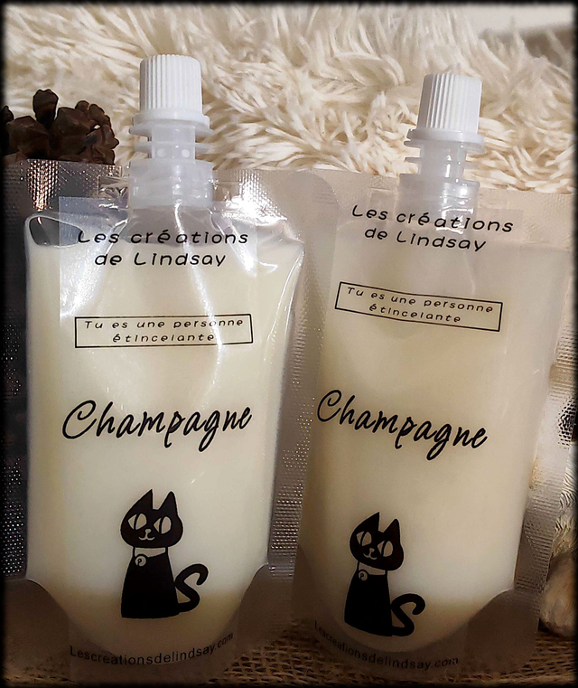 Fondant parfumé compressible Champagne- Squeezable wax   