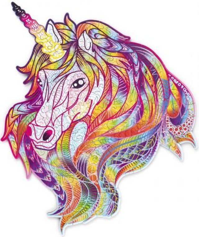 Puzzle en bois Licorne scintillante 176 pcs