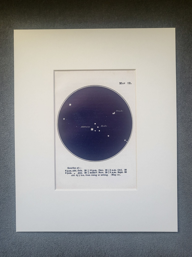 Star Chart - Aldebaran, Hyades