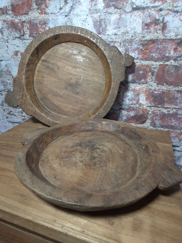 Chapati schaal, oud hout - S